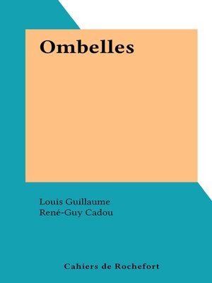 cover image of Ombelles